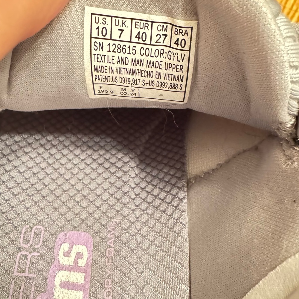 Skechers Slip Ins Athletic Running Shoes Women’s 10 Gray Air Cooled Memory Foam - Picture 13 of 13